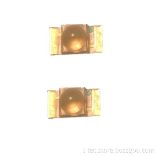 Chinese Manufacturer of 1206 PLCC2 Pure Green SMD LED Dome Lens Sensor with 520nm-550nm Wavelength